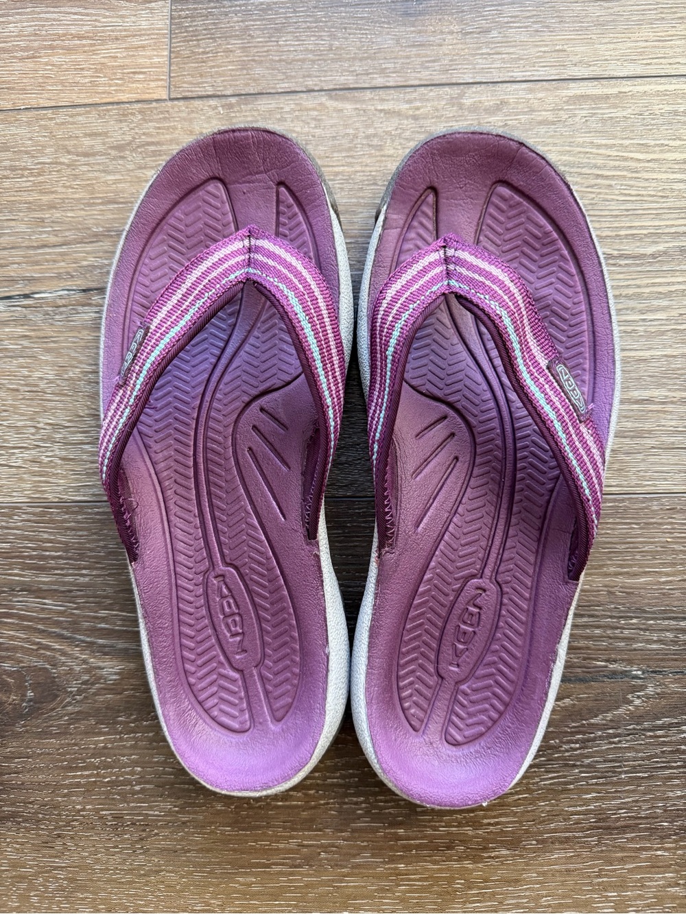 Keen Women's Kona Plum Striped Flip-Flop Sandals